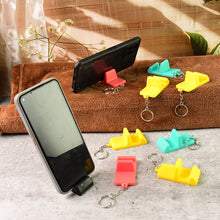 Plastic 2-in-1 Mobile Stand Keychain (9 Pc)