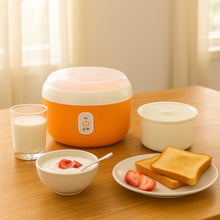 Orange ELECTRONIC YOGURT MAKER, AUTOMATIC YOGURT MAKER MACHINE 1L YOGHURT PLASTIC CONTAINER FOR HOME USE