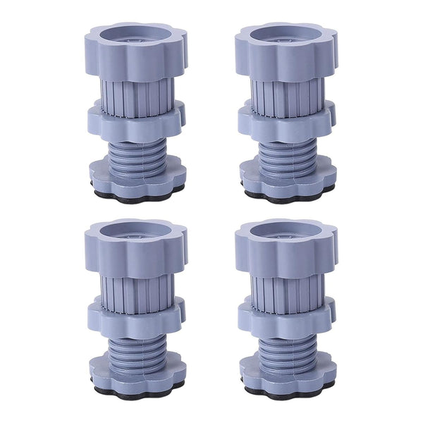 Adjustable Anti-Vibration Washing Machine Support Stand – Non-Slip PVC Lifting Stand (4 Pc Set)