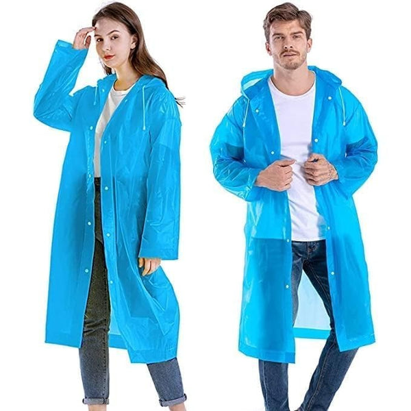 Adult Portable Rain Coat, Men & Women Outdoor Traveling Eva Material Raincoat